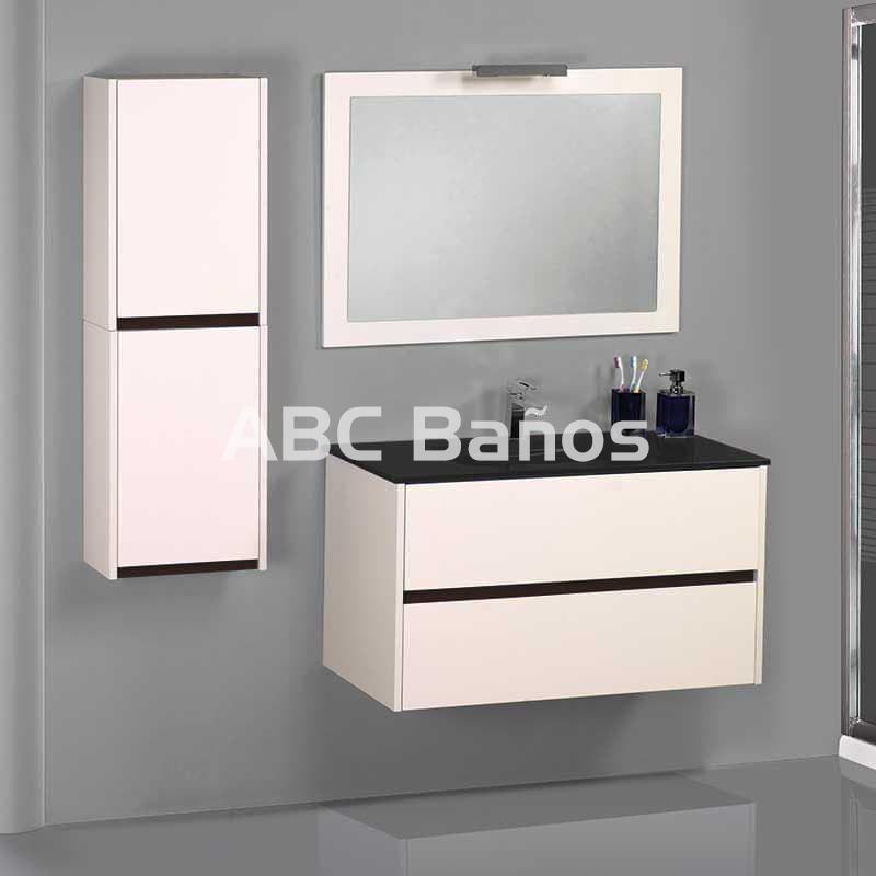 Conjunto de Baño Ribera de 3 cajones - 7 colores distintos -15 medidas -  incluye mueble, lavabo y